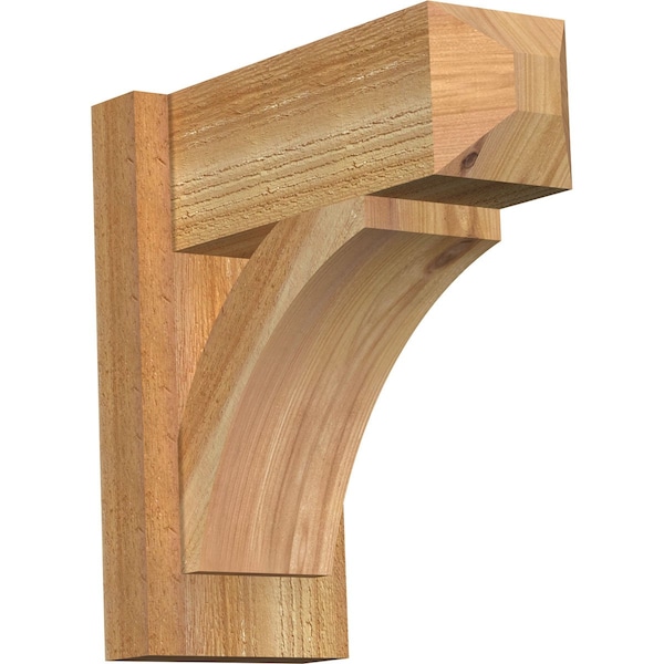 Ekena Millwork Thorton Craftsman Rough Sawn Outlooker, Western Red Cedar, 6"W x 14"D x 14"H OUT06X14X14THR04RWR - main